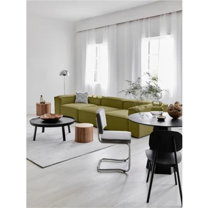 Mobilya Depom Mode Soft Üçlü Kanepe Koltuk 3 Modül Yağ Yeşili Keten Kumaş