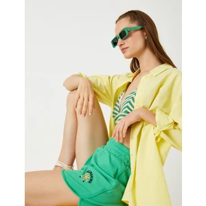 Koton Beli Lastikli Şort