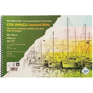 Art Liva Sanatsal Resim Defteri Multi Teknik Dokulu 200 Gr. 25X35 Cm. 20 Yaprak (SD-105)