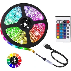 Şerit LED Iç ve Dış Mekan 5 Metre Kumandalı Set Tak Çalıştır