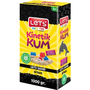 Kinetik Kum 1000 gr Siyah K. Kutu  L-10169