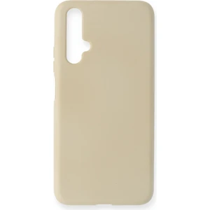 Aqua Aksesuar Huawei Nova 5t Kılıf Lansman Içi Kadife Lüx Tasarım Silikon Kapak - Kemik