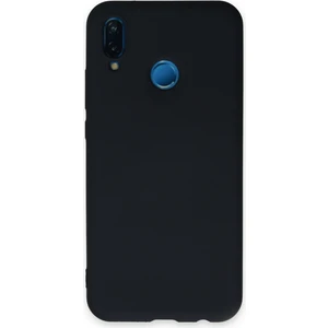 Aqua Aksesuar Huawei P20 Lite Kılıf Lansman Içi Kadife Lüx Tasarım Silikon Kapak - Lacivert