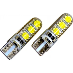 12V T10 Ampul 6 LED Smd 10W Canbus Silikon Beyaz BR0405539