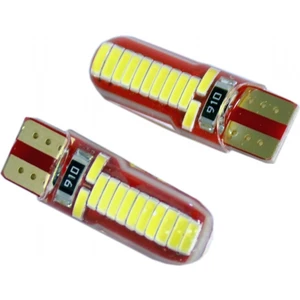 12V T10 Ampul 24 LED 8W Smd Silikon Beyaz BR0405541