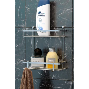 Iki Katlı Kancalı Banyo Rafı  ES067-KROM