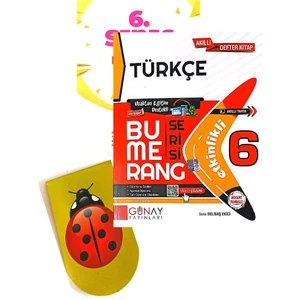 Günay Yayınları 6.Sınıf Bumerang Türkçe-2024-(Zeka Küpü Yayınları Deneme+Ayraç )
