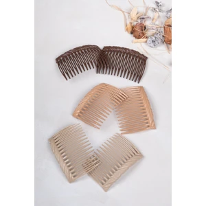 Mona Lisa  Kahve Ton 6'lı Yan Tarak Seti TYC00455019356