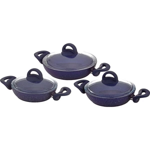Vıvaldı Hitit Granit 6 Parça Omlet-Sahan  Seti Mavi  N022