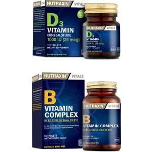 B Vitamin Complex 60 Tablet + Vitamin D3 1000 Iu 120 Tablet