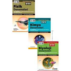 Aydın Yayınları TYT Fizik-Kimya-Biyoloji Deneme Seti (Ciltli)
