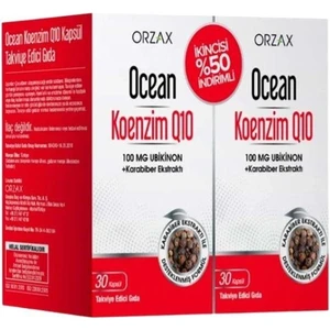 Ocean Koenzim Q10 30 Kapsül 2'li Avantajlı Paket