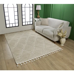 Venucci Home & Living Quincey Bukleli Yumuşak Peluş Post Shaggy Krem Çocuk Odası Oturma Odası Salon Mutfak Halısı