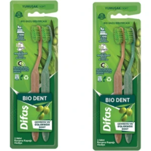 Bio Bazlı Diş Fırçası Bıo Dent Yumuşak Soft 2'li x 2 Adet