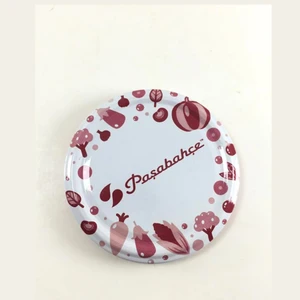 Konserve Kavanoz Kapağı Kırmızı Desenli 82 mm 100 Adet