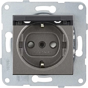 Artline Novella-Trenda Antrasit Kapaklı Topraklı Priz - Çerçevesiz