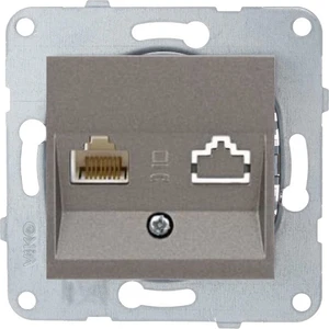 Artline Novella-Trenda Antrasit Telefon Nümeris Priz (Cat-3) - Çerçevesiz