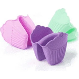 İkbal Home  2'li Silikon Cupcake Şekilli Mor Fırın Eldiveni  Tepsi Tutacağı