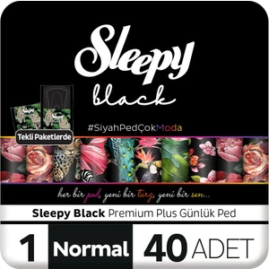 Black Premium Plus Günlük Ped Normal 40 Adet Ped 