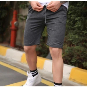 DAXİS Sportwear Company  Erkek Siyah Düz Şort