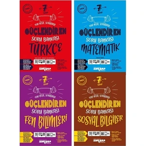 Ankara Yayıncılık 7.Sınıf  Türkçe+Matematik+Fen Bilimleri+Sosyal Bilgiler Güçlendiren Soru Bankası Seti
