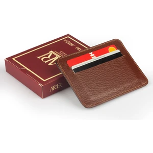 AR-310 %100  Deri Kart ve Para Bölmeli Kartlık