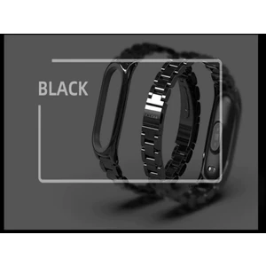 M.TK Moveteck Xiaomi Mi Band 7 Uyumlu Kordon Kayış Klasik Metal Baklalı Ayarlanır Gümüş Kordon