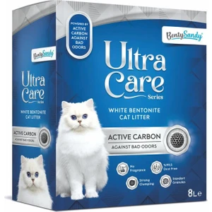 Ultra Care Series Aktif Karbonlu Topaklanan İnce Taneli Kedi Kumu 8l