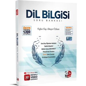3D Yayınları Dil Bilgisi Soru Bankası 2023 yayın Lise (Bolnot'a Özel Güncel Içeriğe Sahiptir)