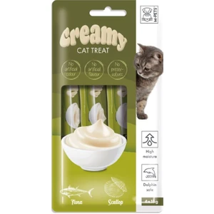 19038799 M-Pets Creamy Ton Balıklı Deniz Taraklı Kedi Ödülü 4X15GR