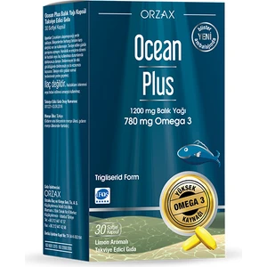 Ocean Plus 1200 Mg Limon Aromalı 30 Softjel Kapsül