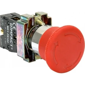 Acil Stop Buton - 40MM Kafa (Metal)