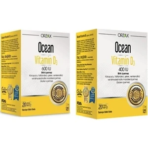 Ocean Vitamin D3 400 Iu Sprey 20ML + D3 Vitamini 600 Iu Sprey 20 ml