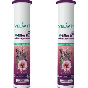 V-Effer D3 With L-Cysteine 20 Efervesan Tablet *2 Adet
