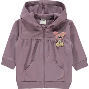 Civil Baby Kız Bebek Kapüşonlu Hırka 6-18 Ay Lila