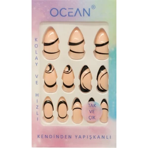 Kendinden Yapışkanlı Takma Tırnak Kolay ve Hızlı Uygulama 739 Adet Şık Tasarım