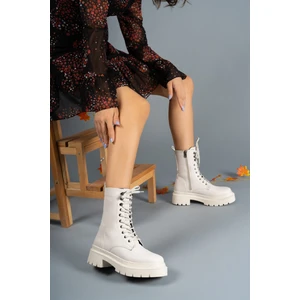 Erkek Bot 1. Sınıf Malzeme Bağcıklı Fermuarlı Ortopedik Su Geçirmez Koku Önleyici Kışlık Model