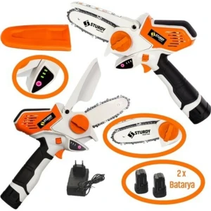 Powerfull Saw Ks -Q  Brushless Li-On Akülü Dal Kesme Testere Bıçkı Makinası Çift Akülü