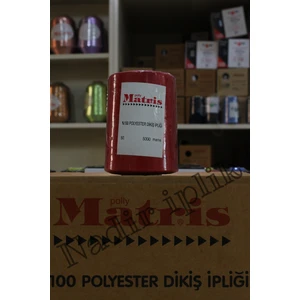 50 No  Polyester Kot Dikiş Ipliği Kırmızı 1 Kutu