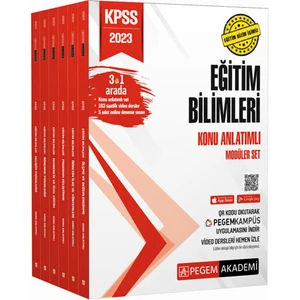 Pegem Akademi Yayıncılık KPSS 2023 Eğitim Bilimleri Konu Anlatımlı Modüler Seti (6 Kitap Takım)