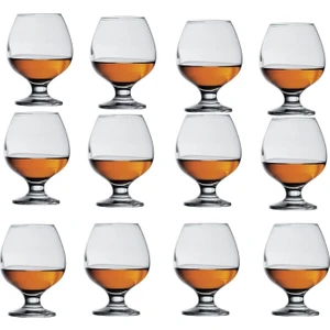 Konyak Su Bardağı - Ayaklı Kadeh Bardak 12 Li 44188