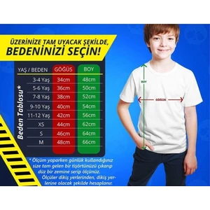 Yapo Ticaret Unicorn Boynuzlu At Yağlı Boya Desenli Baskılı Çocuk Tişörtü