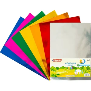A4 Renkli Alüminyum Folyo Kağıt 85 gr 10'lu Paket