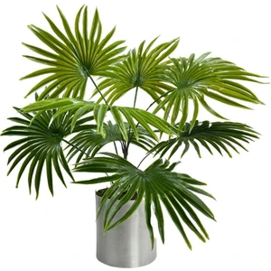 Yapay Çiçek Yelpaze Palmiye 8 Yapraklı Demet 50*40CM Salon Çiçeği Yapay Bitki