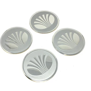 Daewoo Gri Alüminyum Yapıştırma Jant Göbeği 4 Lü 60MM
