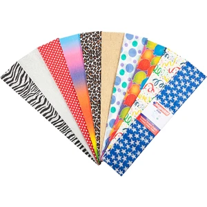 Desenli Krapon Kağıdı 50 cm x 2m 10'lu Paket
