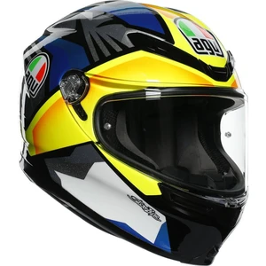Agv K6 Multi Joan Siyah Mavi Sarı Kapalı Kask *