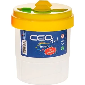 Ceo Art Fırça Temizleme Su Kabı Çift Bölmeli (CEO-SU0001)