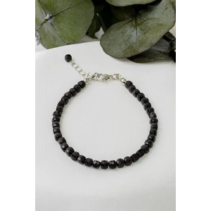 Dünya Doğal Taş Obsidyen Taşı Bileklik