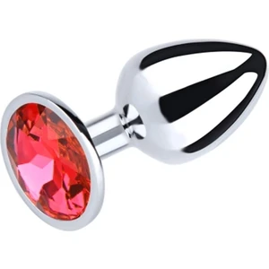 Metal Kırmızı Renk Taşlı Anal Lüks Küçük Boy Small Beden Plug